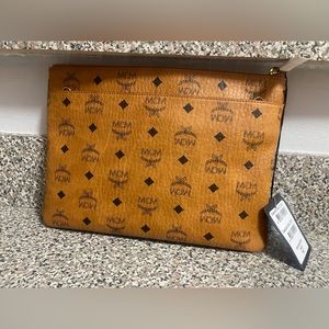 Brand New MCM Visetos Pouch Crossbody